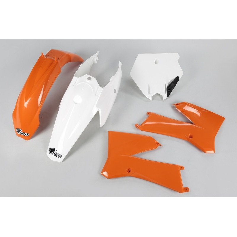 Kit plastiques UFO Orange/Blanc pour KTM 85 SX – 2011 à 2012
