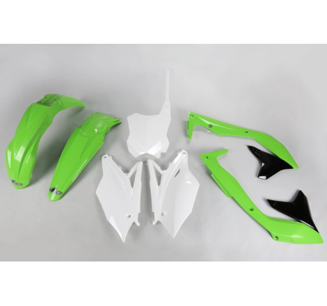 Kit plastiques UFO Vert/Noir/Blanc pour Kawasaki KX-F 450 – 2016 à 2017
