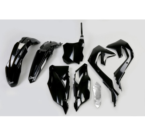 Kit plastiques UFO Noir pour Kawasaki KX-F 250 / 450