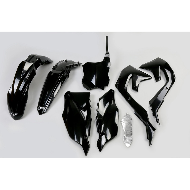 Kit plastiques UFO Noir pour Kawasaki KX-F 250 / 450