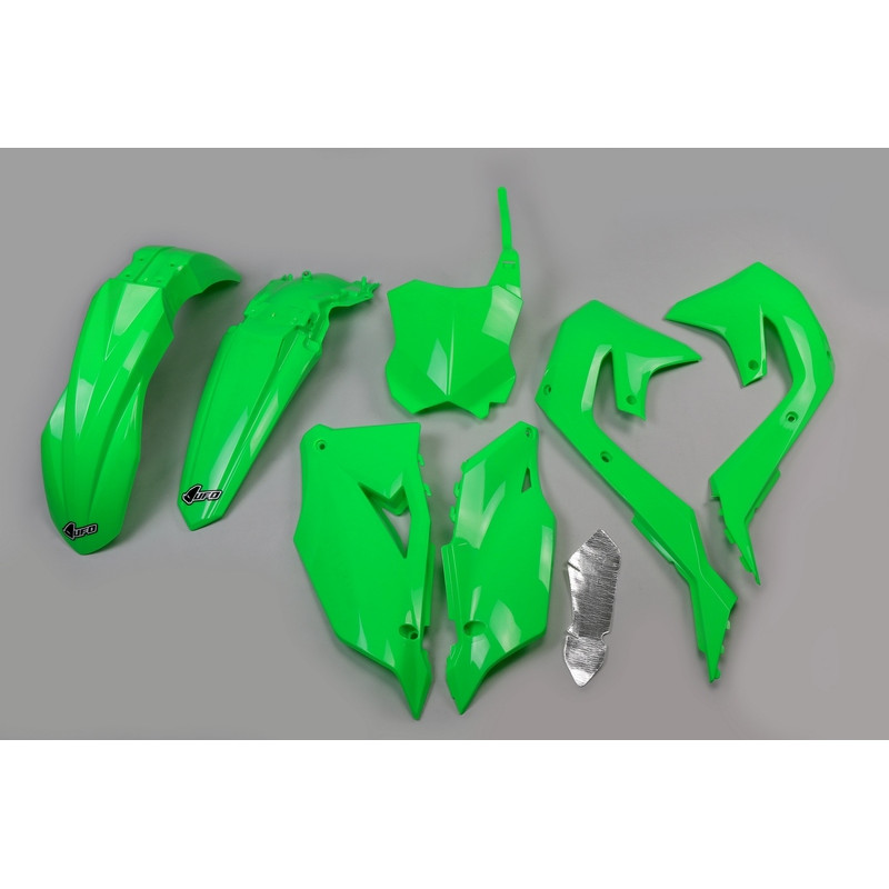 Kit plastiques UFO Vert Fluo pour Kawasaki KX-F 250 / 450