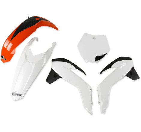Kit plastiques UFO Orange/Blanc/Noir pour KTM 85 SX – 2013 à 2017
