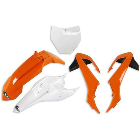 Kit plastiques UFO Orange/Blanc/Noir pour KTM 65 SX – 2016 à 2023