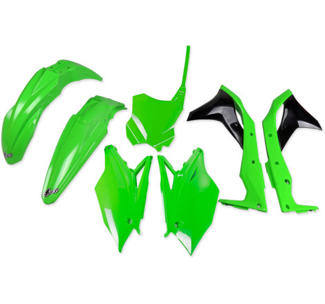 Kit plastiques UFO Vert/Blanc/Noir pour Kawasaki KX-F 250 – 2018 à 2020