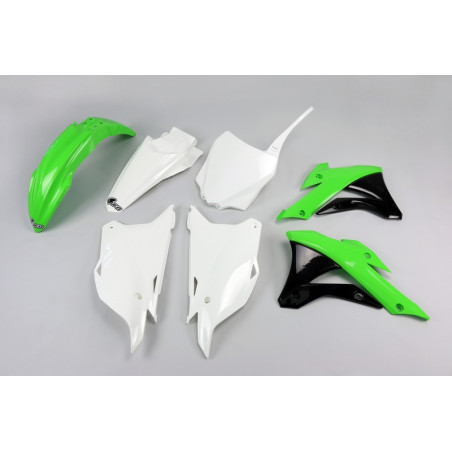 Kit plastiques UFO Vert/Blanc/Noir pour Kawasaki KX 85 – 2014 à 2024