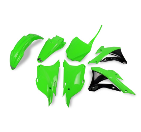 Kit plastiques UFO Vert/Noir pour Kawasaki KX 85 – 2014 à 2024