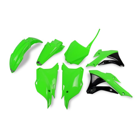 Kit plastiques UFO Vert/Noir pour Kawasaki KX 85 – 2014 à 2024