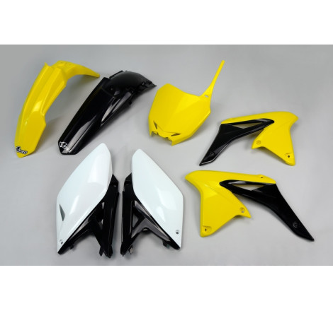Kit plastiques UFO Jaune/Noir/Blanc pour Suzuki RM-Z 250 – 2013