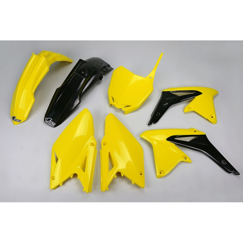 Kit plastiques UFO Jaune/Noir pour Suzuki RM-Z 450 – 2014 à 2017