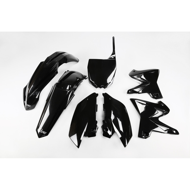 Kit plastiques UFO Restylé Noir pour Yamaha YZ 125 / 250 – 2002 à 2013