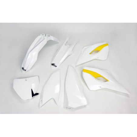 Kit plastiques UFO Blanc/Jaune pour Husqvarna TC / FC 125/250/350/450 – 2015