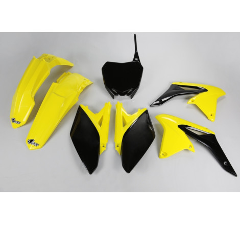 Kit plastiques UFO Jaune/Noir pour Suzuki RM-Z 250 – 2011 à 2018