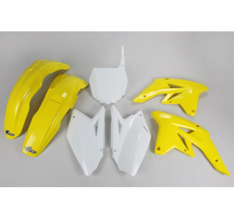 Kit plastiques UFO Jaune/Blanc pour Suzuki RM-Z 250 – 2007 à 2009