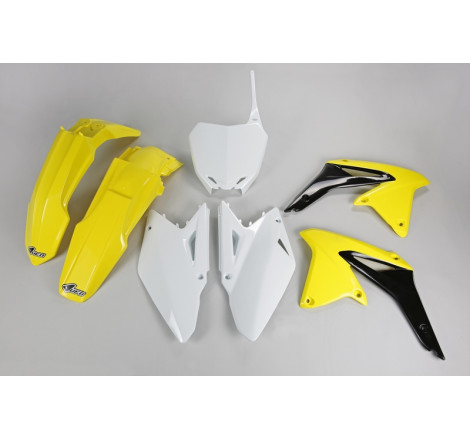 Kit plastiques UFO Jaune/Noir/Blanc pour Suzuki RM-Z 450 – 2011 à 2017