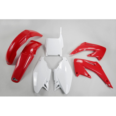 Kit plastiques UFO Rouge/Blanc pour Honda CR 125 / 250 – 2005 à 2007
