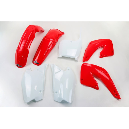 Kit plastiques UFO Rouge/Blanc pour Honda CR 125 / 250 – 2000 à 2001