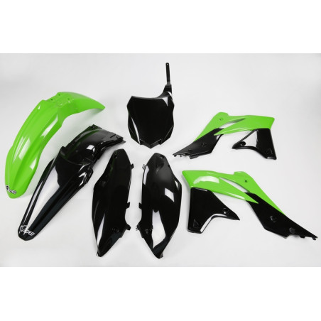 Kit plastiques UFO Vert/Noir pour Kawasaki KX-F 250 – 2013 à 2016