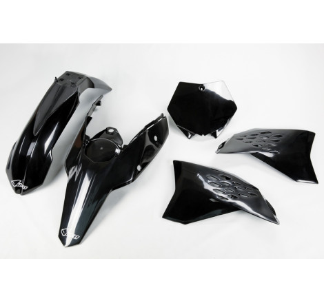 Kit plastiques UFO Noir pour KTM SX / SX-F 125/250/350/450 – 2007 à 2010