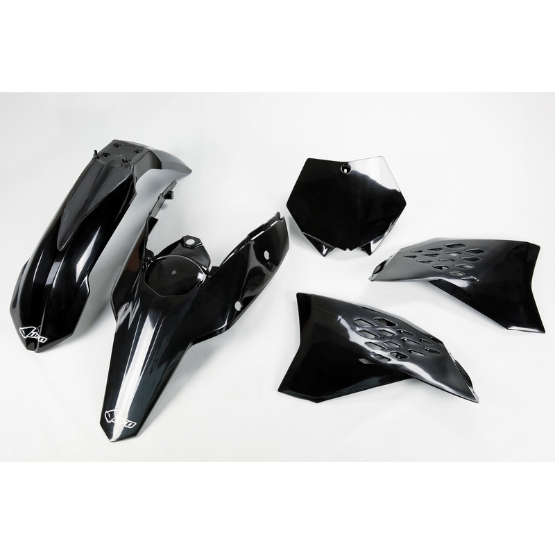 Kit plastiques UFO Noir pour KTM SX / SX-F 125/250/350/450 – 2007 à 2010
