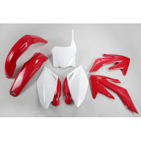 Kit plastiques UFO Rouge/Blanc pour Honda CRF 250 – 2008 à 2009