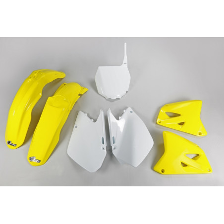 Kit plastiques UFO Jaune/Blanc pour Suzuki RM 125 / 250 – 2006 à 2008