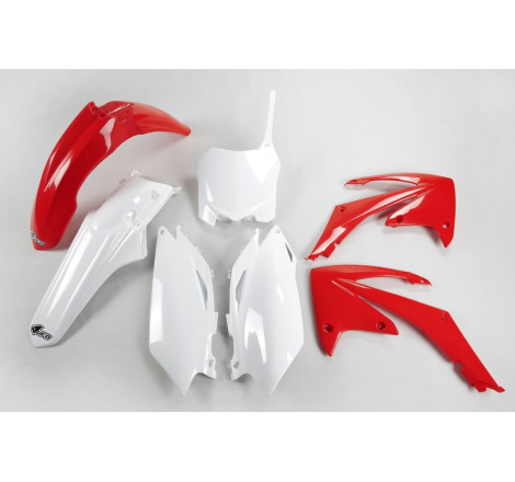 Kit plastiques UFO Rouge/Blanc pour Honda CRF 250 / 450