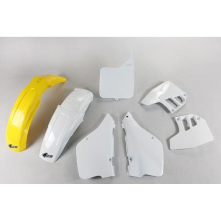 Kit plastiques UFO Jaune/Blanc pour Suzuki RM 125 – 1992