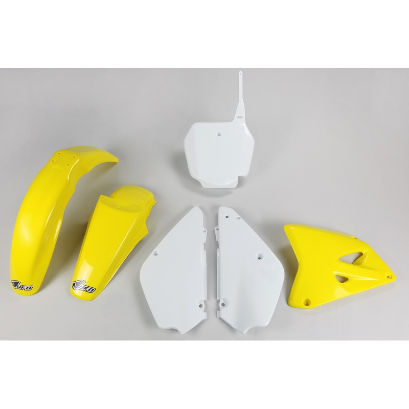 Kit plastiques UFO Jaune/Blanc pour Suzuki RM 85 – 2002 à 2022