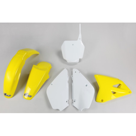 Kit plastiques UFO Jaune/Blanc pour Suzuki RM 85 – 2002 à 2022