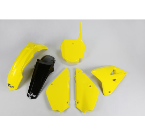 Kit plastiques UFO Jaune/Noir Restylé pour Suzuki RM 85 – 2002 à 2022