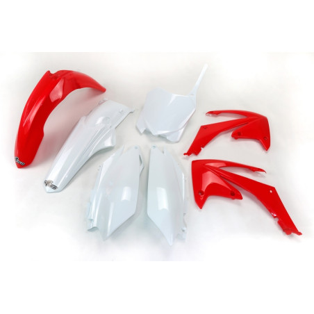 Kit plastiques UFO Rouge/Blanc pour Honda CRF 250 / 450
