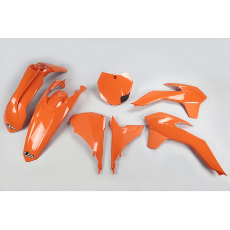 Kit plastique UFO orange 125/250/350/450 SX/SX-F 2013 à 2015
