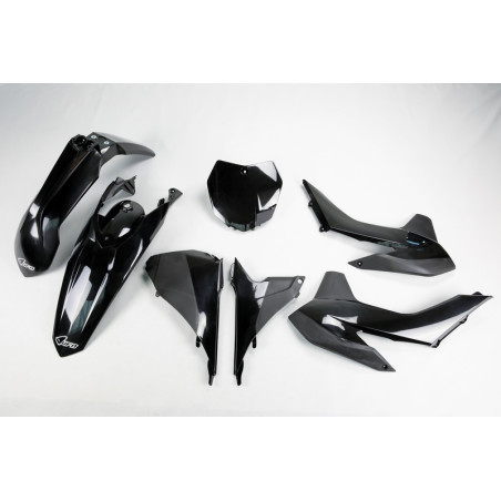 Kit plastique UFO noir 125/250/350/450 SX/SX-F 2013 à 2015
