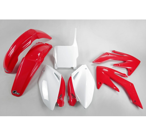 Kit plastiques UFO Rouge/Blanc pour Honda CRF 250 – 2004 à 2005