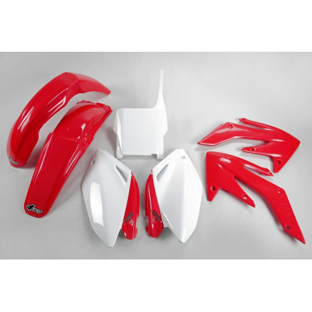 Kit plastiques UFO Rouge/Blanc pour Honda CRF 250 – 2004 à 2005