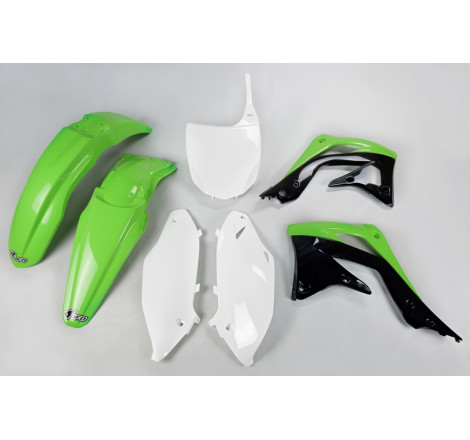 Kit plastiques UFO Vert/Noir/Blanc pour Kawasaki KX-F 450 – 2012