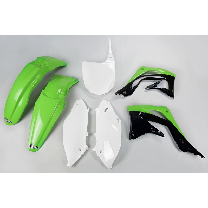 Kit plastiques UFO Vert/Noir/Blanc pour Kawasaki KX-F 450 – 2012