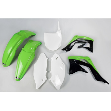 Kit plastiques UFO Vert/Noir/Blanc pour Kawasaki KX-F 450 – 2012