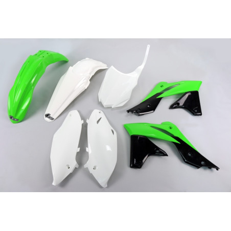 Kit plastiques UFO Vert/Blanc/Noir pour Kawasaki KX-F 250 – 2013 à 2016