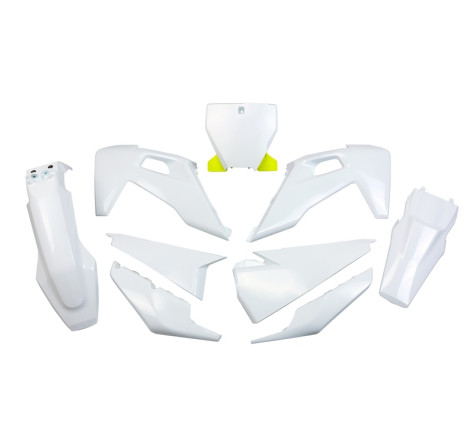 Kit plastiques UFO Blanc pour 125/250/350/450 TC / FC – 2019 à 2022