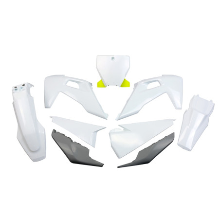 Kit plastiques UFO Blanc/Gris/Jaune pour 125/250/350/450 TC / FC – 2019 à 2022