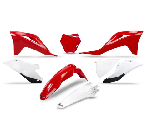 Kit plastiques UFO Rouge/Blanc pour 125/250/350/450 MC / MC-F