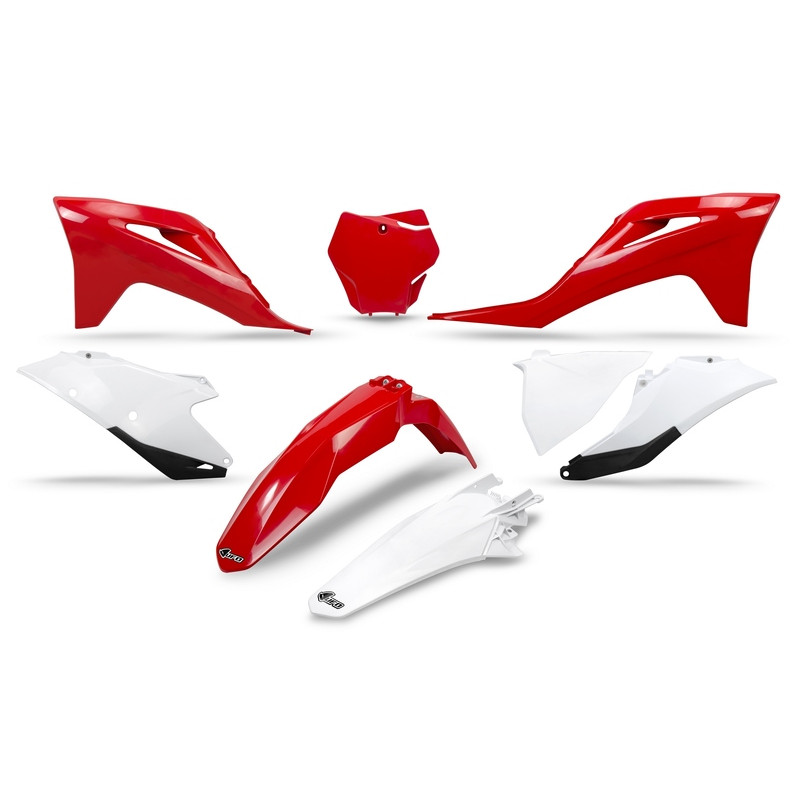 Kit plastiques UFO Rouge/Blanc pour 125/250/350/450 MC / MC-F