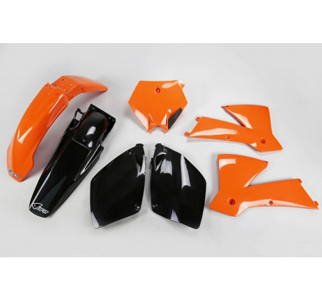 Kit plastiques UFO Orange/Noir pour KTM SX 125 / 250 – 2001 à 2003