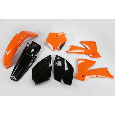 Kit plastiques UFO Orange/Noir pour KTM SX 125 / 250 – 2001 à 2003