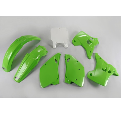 Kit plastiques UFO Vert pour Kawasaki KX 125 / 250 – 1992 à 1993