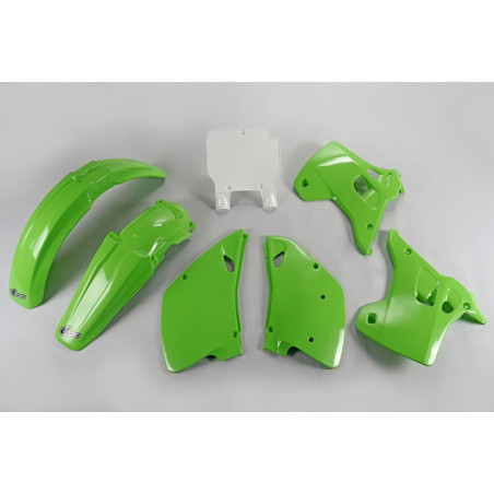 Kit plastiques UFO Vert pour Kawasaki KX 125 / 250 – 1992 à 1993