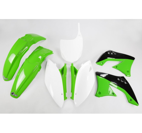 Kit plastiques UFO Vert/Noir/Blanc pour Kawasaki KX-F 450 – 2009 à 2011