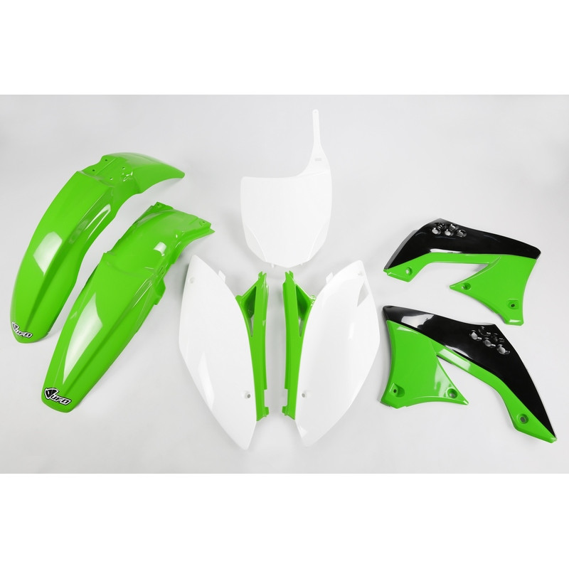 Kit plastiques UFO Vert/Noir/Blanc pour Kawasaki KX-F 450 – 2009 à 2011