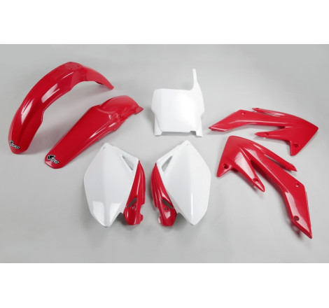 Kit plastiques UFO Rouge/Blanc pour Honda CRF 250 – 2006 à 2007